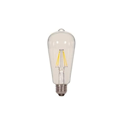 Satco 6.5W ST19 Dimmable LED Light Bulb with Medium Base